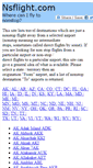 Mobile Screenshot of nsflight.com