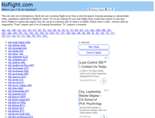 Tablet Screenshot of nsflight.com